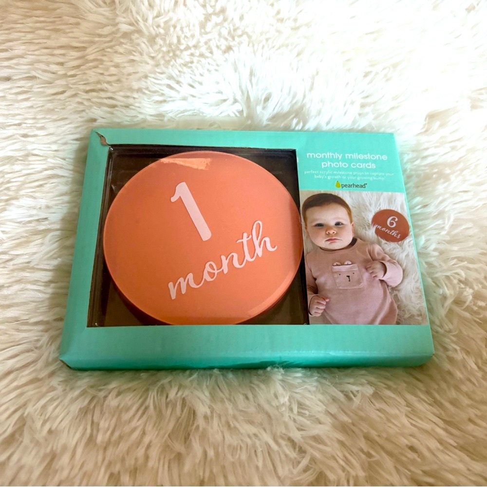 Pearhead Coral Milestone Photo Cards